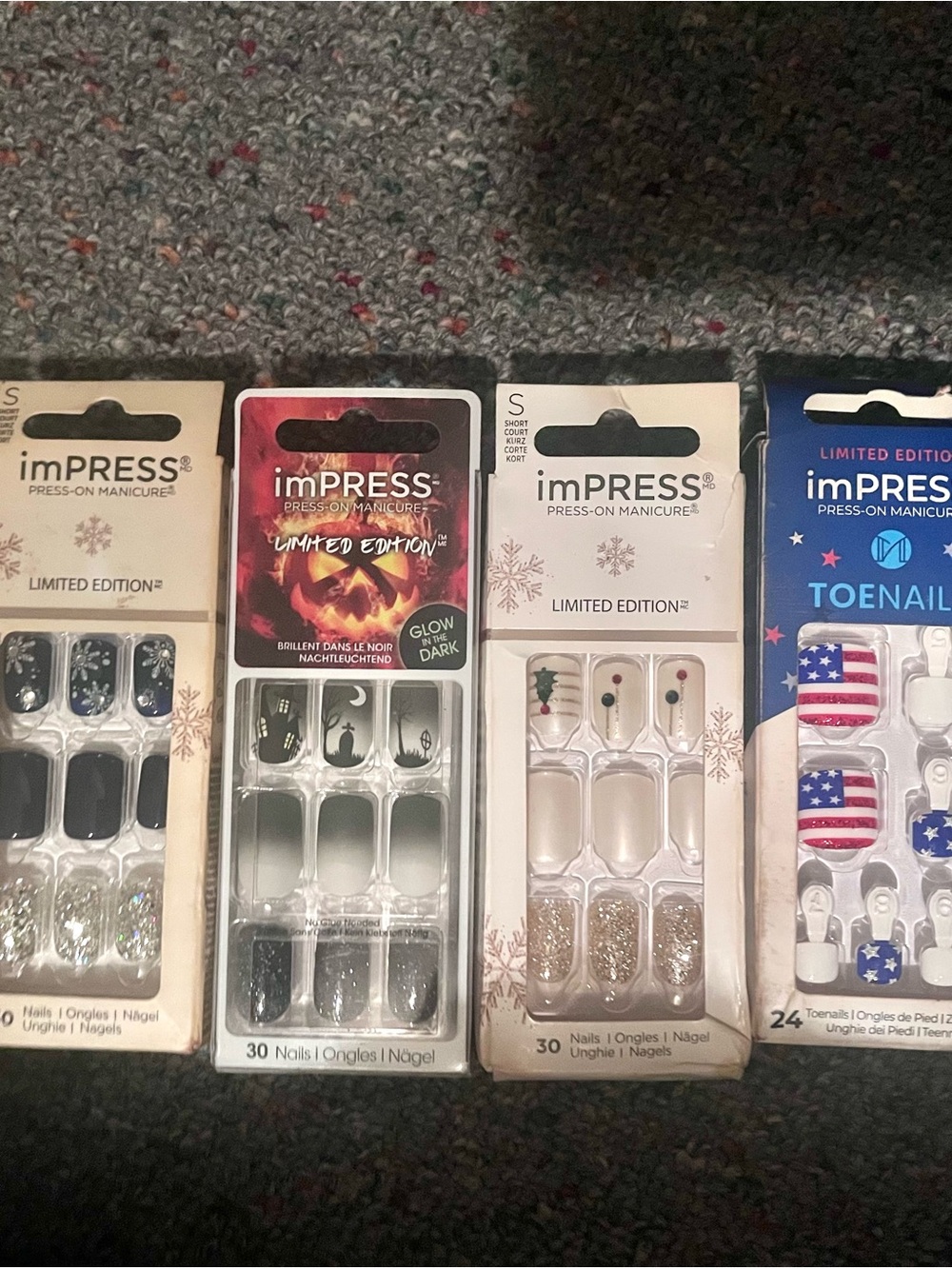 Impress Holiday Press on nails Christmas Halloween 4th of July brand new